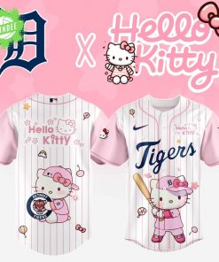 Detroit Tigers x Hello Kitty Night 2025 Baseball Jersey Limited Edition