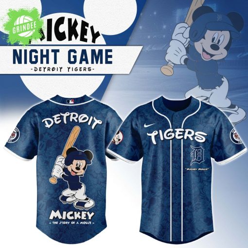 Detroit Tigers x Mickey Night Game Baseball Jersey – MLB Disney Special Crossover