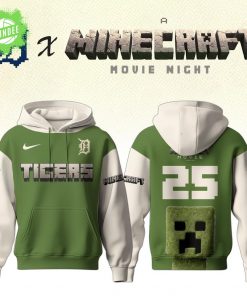 Detroit Tigers x Minecraft Movie Hoodie – Special MLB Night Edition