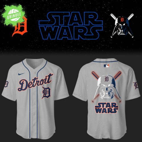 Detroit Tigers x Star Wars 2025 Grey Baseball Jersey Limited