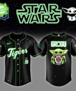 Detroit Tigers x Star Wars Grogu Night Jersey – Baby Yoda MLB Edition