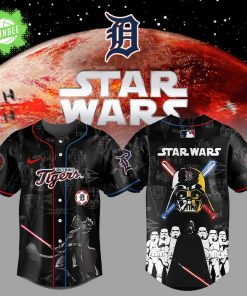 Detroit Tigers x Star Wars Uniform Baseball Jersey – Galactic Baseball Night Game Jersey
