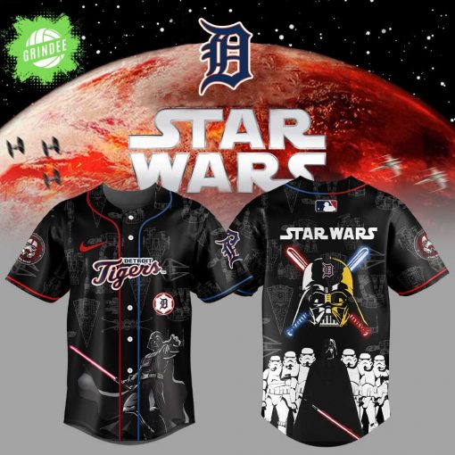 Detroit Tigers x Star Wars Uniform Baseball Jersey – Galactic Baseball Night Game Jersey