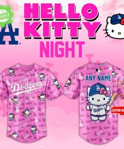 Dodgers “Hello Kitty Night” 2025 Limited Pink Jersey
