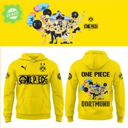 Dortmund x One Piece Yellow Hoodie – Exclusive Limited Edition Anime Merch