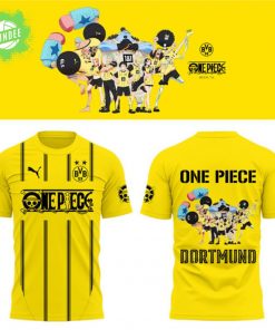 Dortmund x One Piece Yellow T-Shirt – Soccer x Anime Streetwear