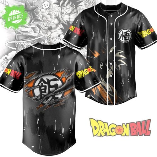 Dragon Ball Baseball Jersey – Goku Kanji 悟 Shirt – Anime Streetwear Jersey