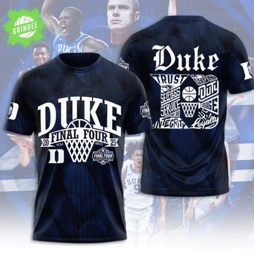 Duke Blue Devils Men’s Basketball 3D T-Shirt – NCAA College Basketball Fan Gear