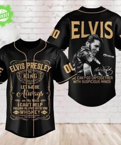 Elvis Presley No.1 King Let Me Be Always On My Mind 3D Baseball Jersey – Rock & Roll Legend Apparel