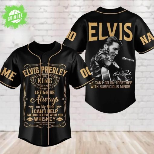Elvis Presley No.1 King Let Me Be Always On My Mind 3D Baseball Jersey – Rock & Roll Legend Apparel