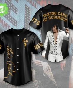 Elvis Presley Taking Care Of Business 3D Baseball Jersey – Official Elvis Presley Merchandise
