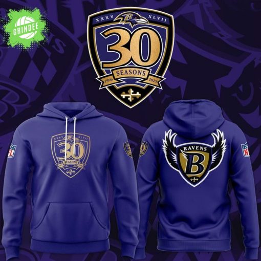 Exclusive Ravens 30th Season Hoodie – Baltimore Football Special Edition
