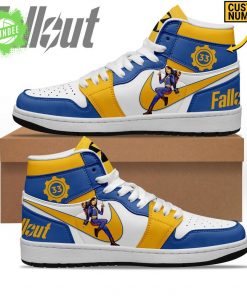 Fallout Vault 33 Custom Jordan Sneakers Gamer Shoes