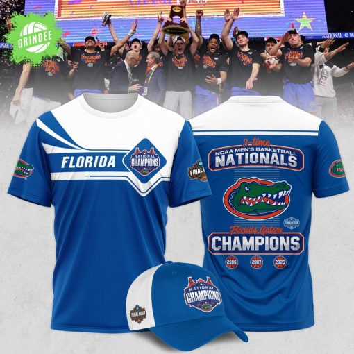 Florida Gators 2025 National Champions Locker Room Blue T-Shirt