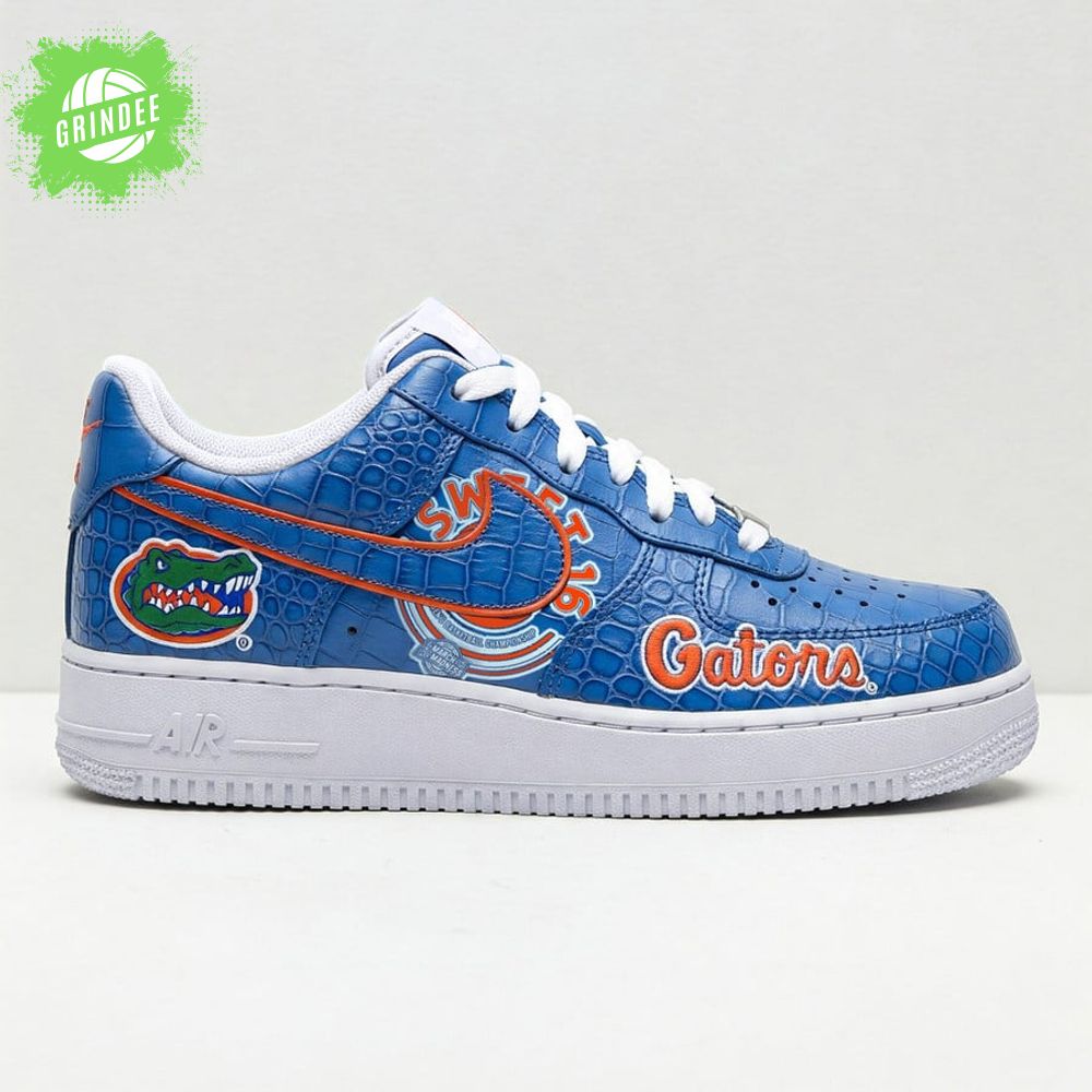 Florida Gators Mascot Logo NCAA Football AF1 Sneakers – Fan Edition Florida Gators Mascot Logo NCAA Football AF1 Sneakers – Fan Edition