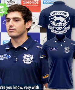 Geelong Cats Official 2024 Polo Shirt