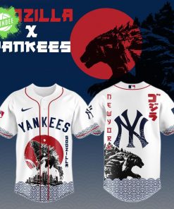 Godzilla x New York Yankees Japan Baseball Edition Jersey 2025 – Limited Edition Monster Baseball Jersey