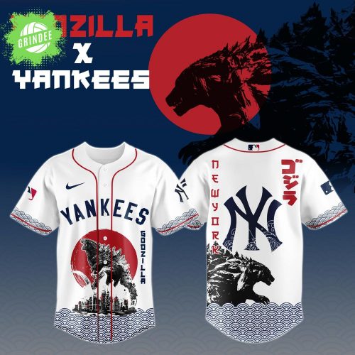 Godzilla x New York Yankees Japan Baseball Edition Jersey 2025 – Limited Edition Monster Baseball Jersey