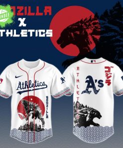 Godzilla x Oakland Athletics Japan Edition Jersey – Limited Kaiju Baseball Style