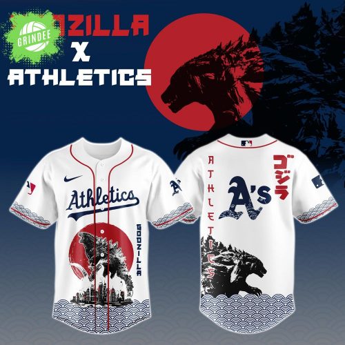Godzilla x Oakland Athletics Japan Edition Jersey – Limited Kaiju Baseball Style