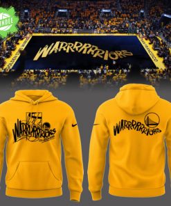 Golden State Warriors 2025 Yellow Hoodie