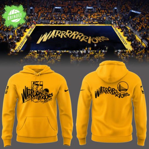 Golden State Warriors 2025 Yellow Hoodie