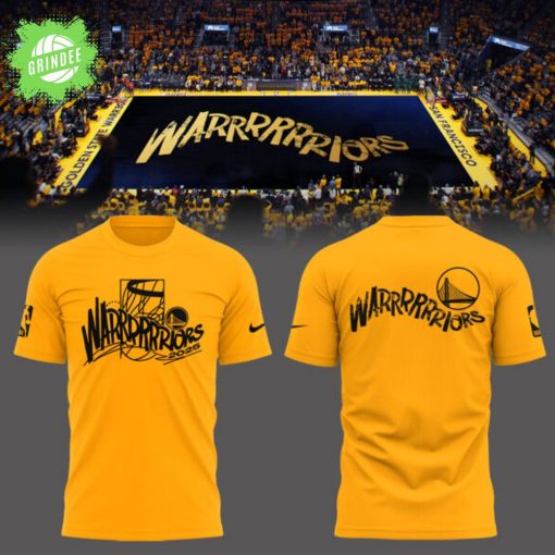 Golden State Warriors 2025 Yellow T-Shirt