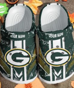 Green Bay Packers Custom Name Clogs Shoes Gift for Fans