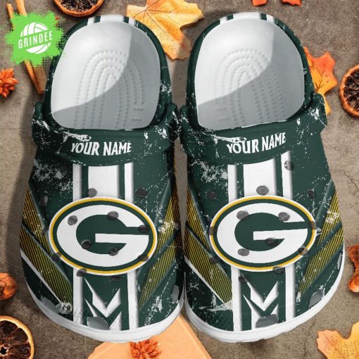 Green Bay Packers Custom Name Clogs Shoes Gift for Fans