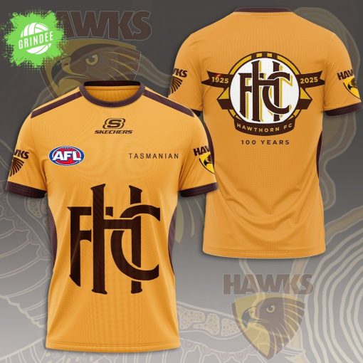 Hawthorn FC 100 Years 3D T-Shirt
