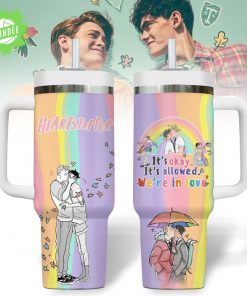 Heartstopper True Love 40oz Tumbler with Handle