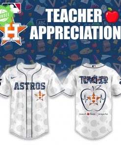 Houston Astros Teacher Appreciation 2025 White Baseball Jersey