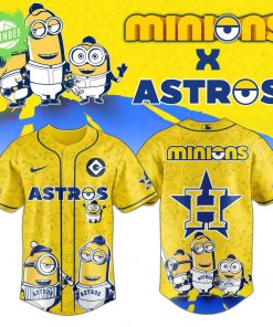 Houston Astros x Minions Exclusive Baseball Jersey – Fun Animation x Baseball Collaboration