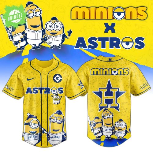Houston Astros x Minions Exclusive Baseball Jersey – Fun Animation x Baseball Collaboration