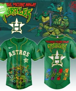 Houston Astros x Ninja Turtles Baseball Jersey Special Edition