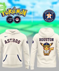 Houston Astros x Pokémon Pikachu White Hoodie – Special Edition Drop