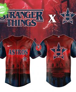 Houston Astros x Stranger Things Night Baseball Jersey 2025 Limited Edition