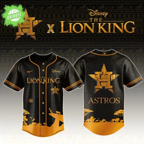 Houston Astros x The Lion King Limited Edition Baseball Jersey – Disney x MLB Special Fans Gear