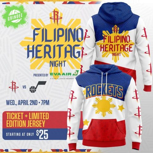 Houston Rockets Filipino Heritage Night Hoodie 2025 – Limited Edition