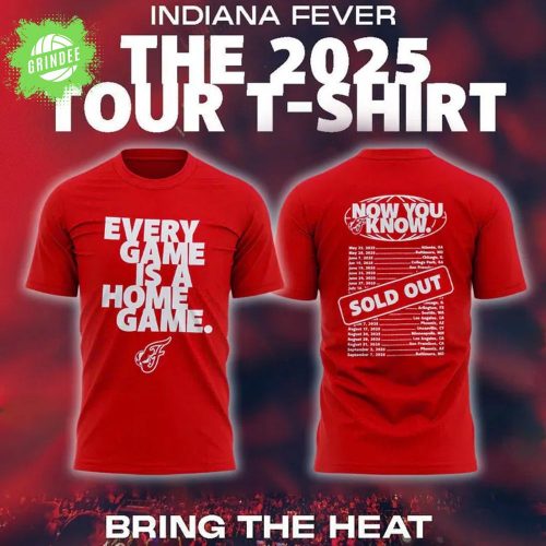 Indiana Fever 2025 Tour Official T-Shirt
