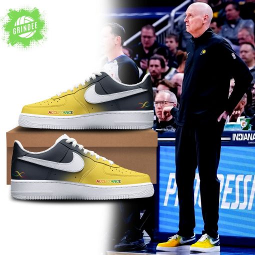 Indiana Pacers Autism Acceptance Month AF1 Sneakers 2025