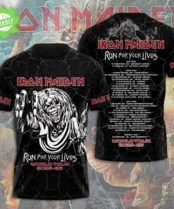 Iron Maiden World Tour 2025–26 3D Graphic T-Shirt