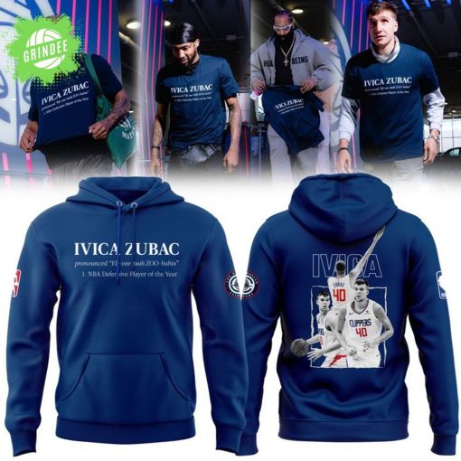 Ivica Zubac Basketball Hoodie – LA Player Fan Gear