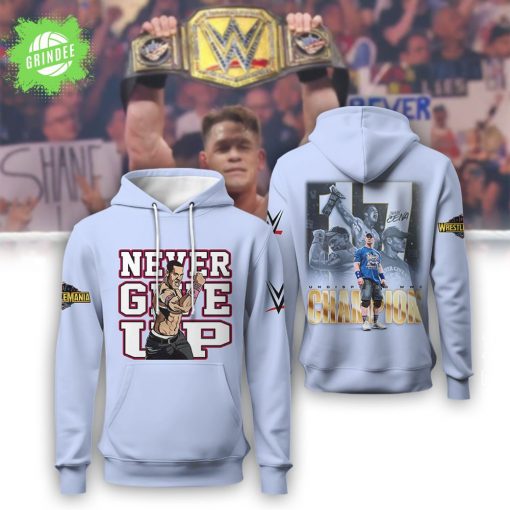 JC Wrestling “Never Give Up” 3D Hoodie