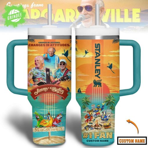 Jimmy Buffett 40oz Tumbler with Handle – Margaritaville Vibe