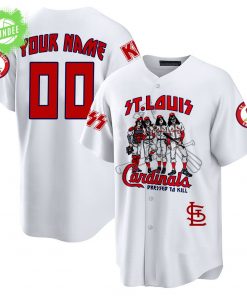 KISS x St. Louis Cardinals 3D Baseball Jersey