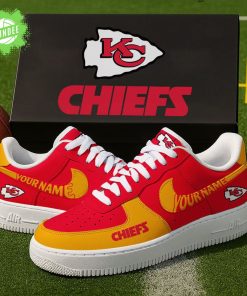 Kansas City Chiefs Personalized AForce1 Sneakers Gift for Fans