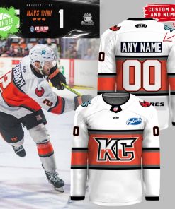 Kansas City Mavericks Kelly Cup Playoffs Hockey Jersey 2025