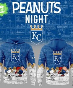 Kansas City Royals 75th Anniversary of Peanuts Hoodie – Snoopy x MLB Special Edition