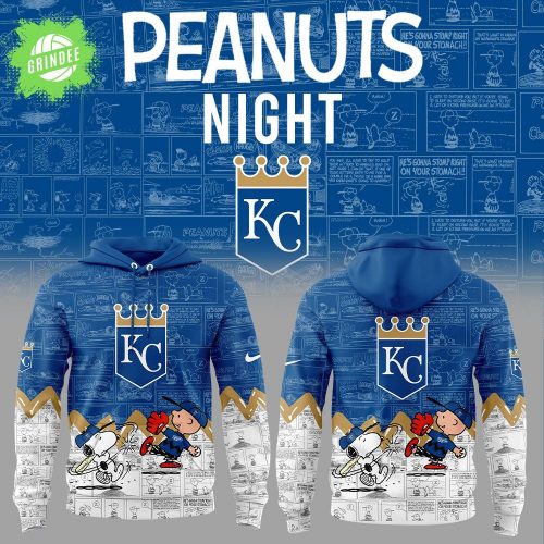 Kansas City Royals 75th Anniversary of Peanuts Hoodie – Snoopy x MLB Special Edition